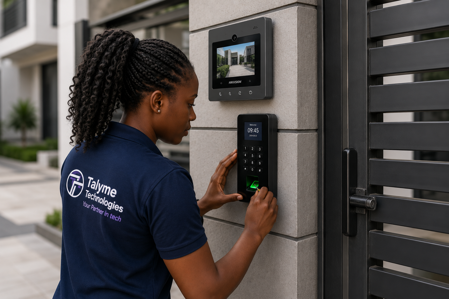 Video Intercom + Keypad Gate