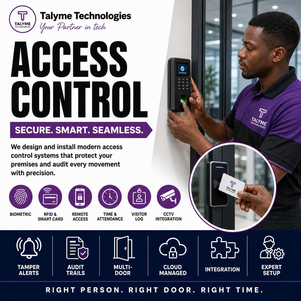 Access Control — Talyme Technologies poster