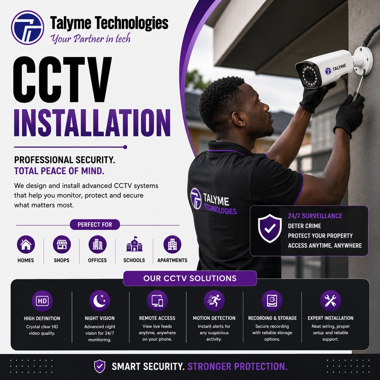 CCTV & Surveillance — Talyme Technologies poster